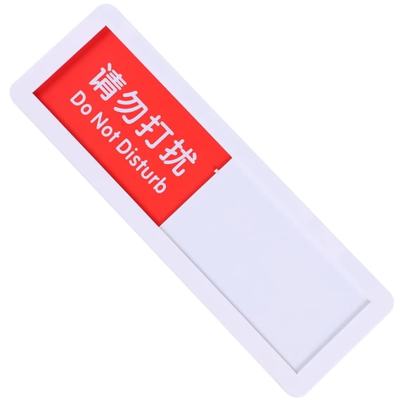 STRANDCHIC 1Pc Office Privacy Signboard Multi Color Acrylic Slide Door Indicator with Visible Status