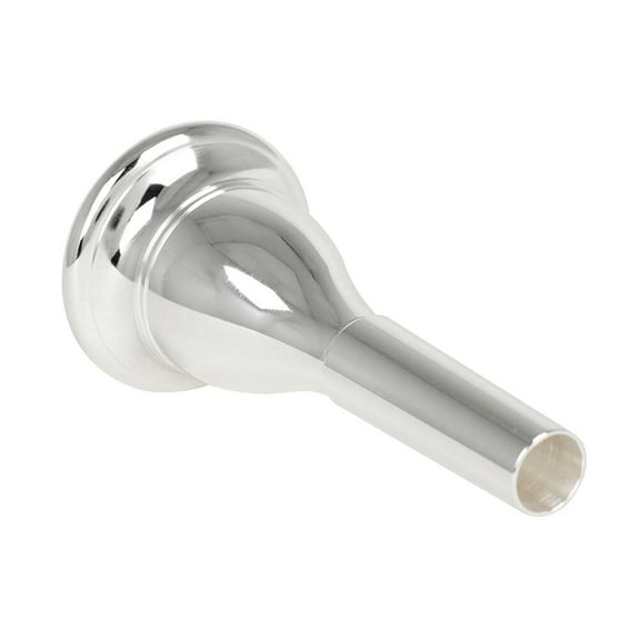 STRANDCHIC 1Pc Plated Silver Brass Tuba Mouthpiece Replacement Durable Instrument Accessory