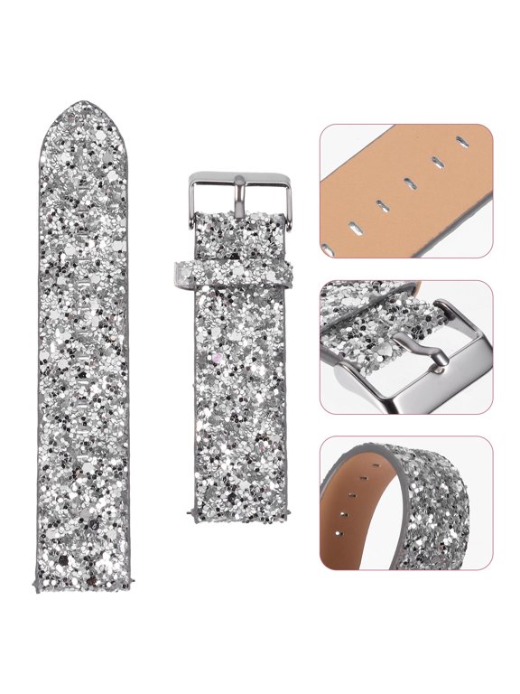 Watch Replacement Band, and Adjustable Fit, 1 Piece Shiny Stylish Strap for Smartwatches