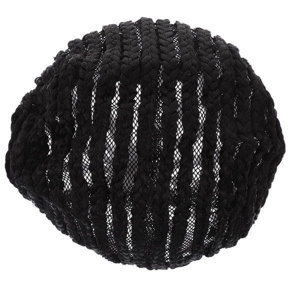 STRANDCHIC 1Pc Soft Black Crochet Wig Cap Stretchable for Cornrow Braid Wig Making