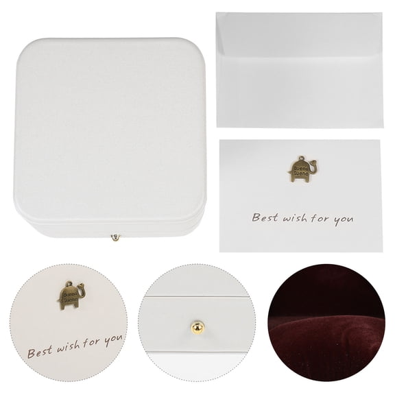 STRANDCHIC White Jewelry Watch Box for Bracelet and Chain Storage, Durable and Practical Packing Case