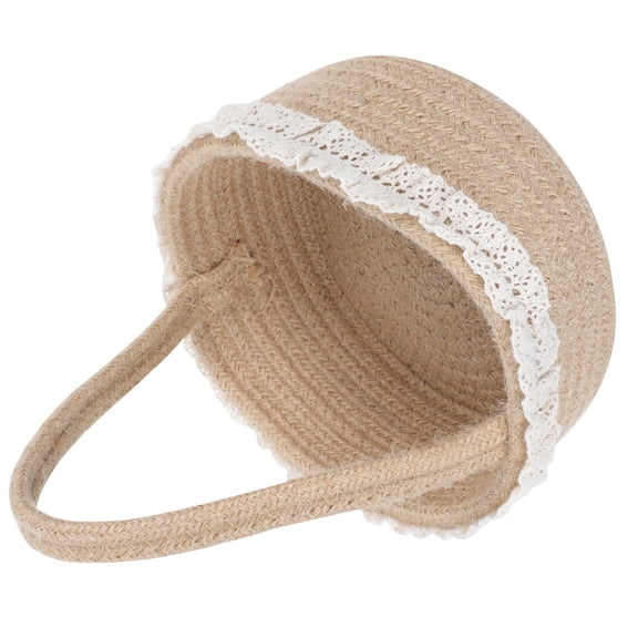 STRANDCHIC 1Pc Practical Woven Storage Basket Linen Box for Household Storage and Home Decoration