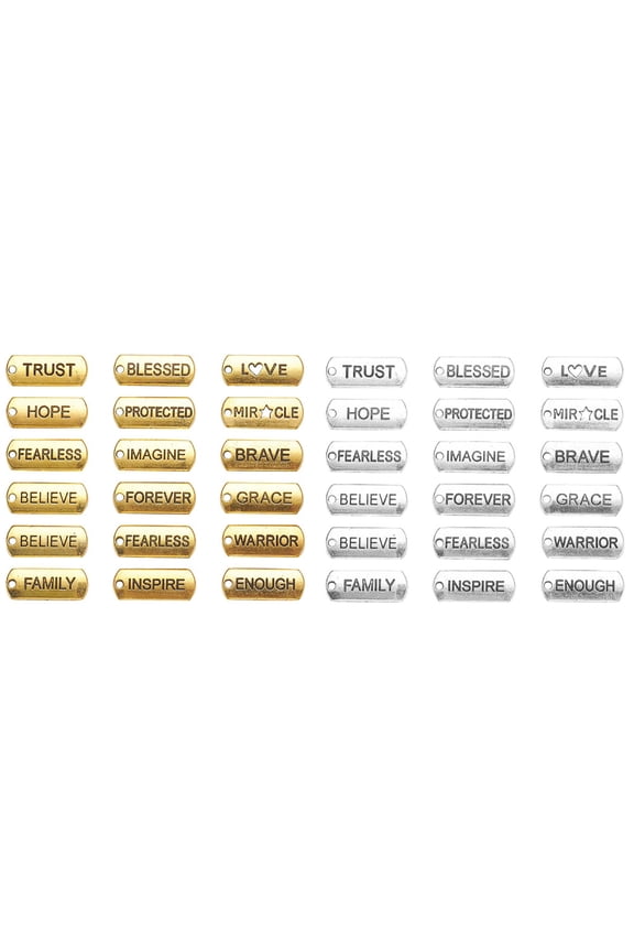 Alloy Charm Pendant Titanium Inspirational Message for Women Jewelry