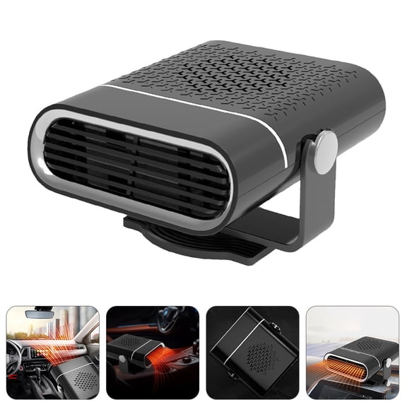 STRANDCHIC 1Pc Portable Heater for Cars Black Electric Defroster Vehicle Windshield Heat