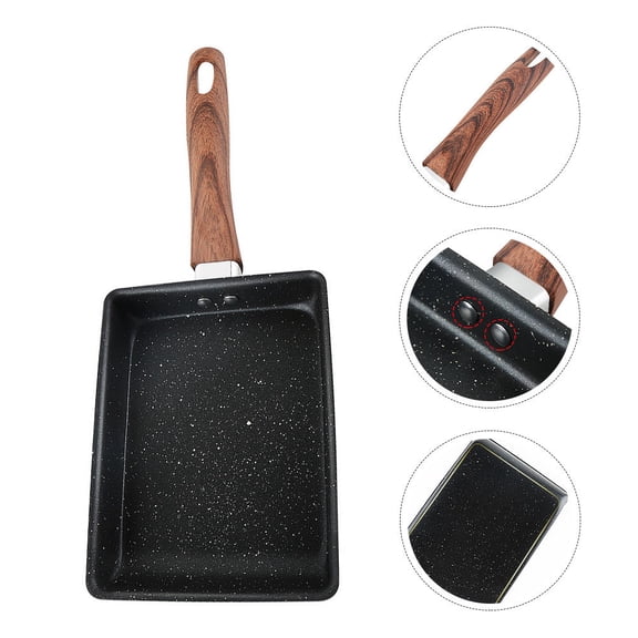 STRANDCHIC Nonstick Deep Frying -Piece Iron Skillet for Home Cooking and Daily Use