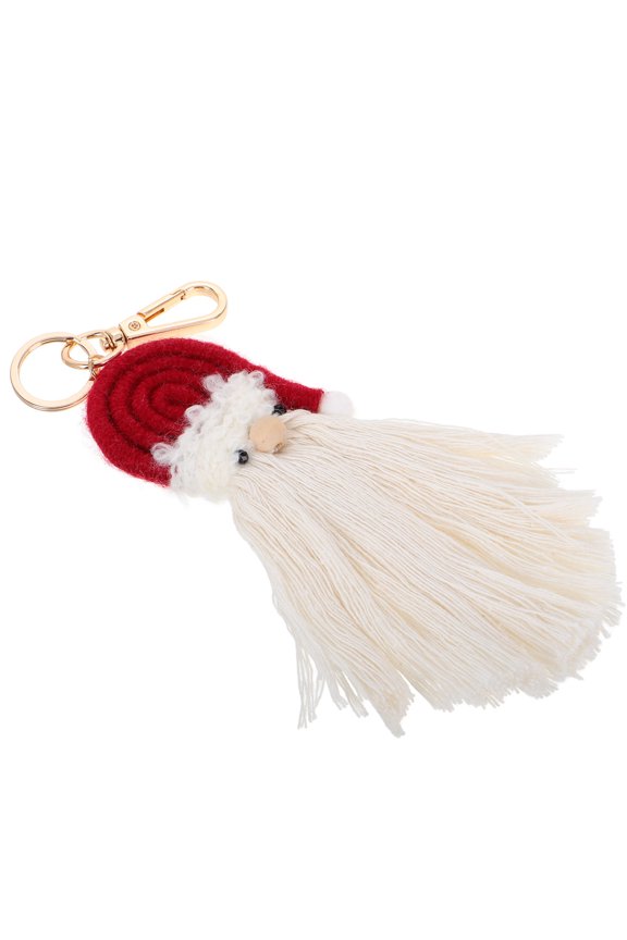 Santa Claus Christmas Keychain Bag Pendant Lightweight Festive Holiday Decoration Accessory