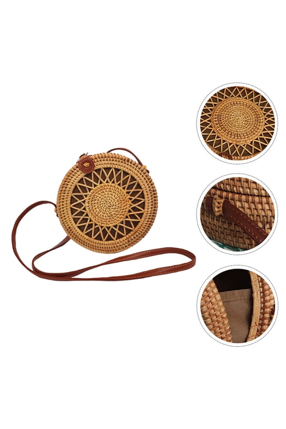 Woven Crossbody Bag for Women, 1Pc Handbag for Shopping and , Stylish Weaving Design