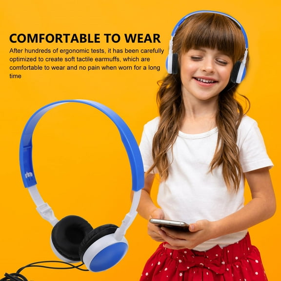 STRANDCHIC Comfortable Over Ear Headphones for Boys and Kids Daily Use with Clear Sound and Adjustable Headband