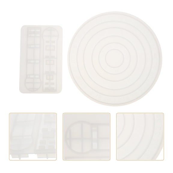 STRANDCHIC 1Set DIY Calendar Silicone Mold White Silicone Mold for Handmade Craft Projects