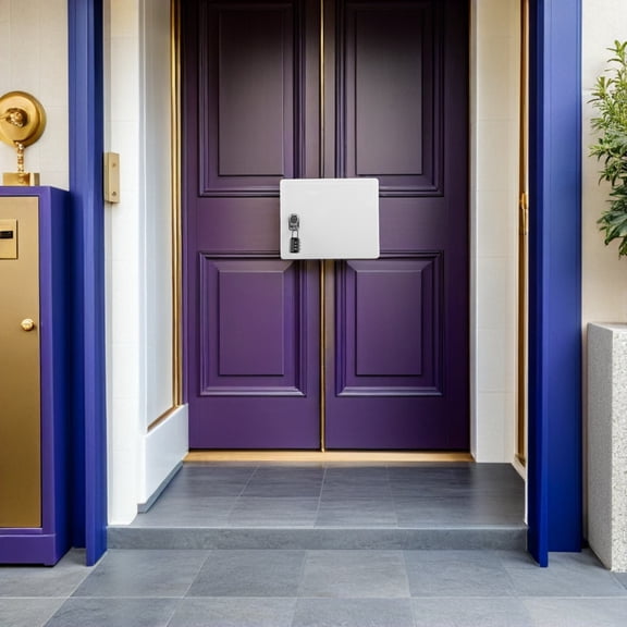 STRANDCHIC 1Set Compact White Locking Mailbox for Wall Mount Secure Package and Letter Storage