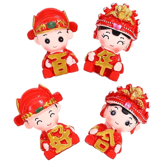 STRANDCHIC 1Set Assorted Color Resin Couple Statue for Car Table and Wedding Room Decor