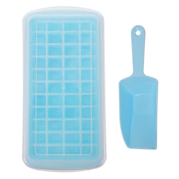 STRANDCHIC 1Set Blue Non Stick Silicone Ice Cube Tray Mold Ideal for Home Use with Quick Demould Feature