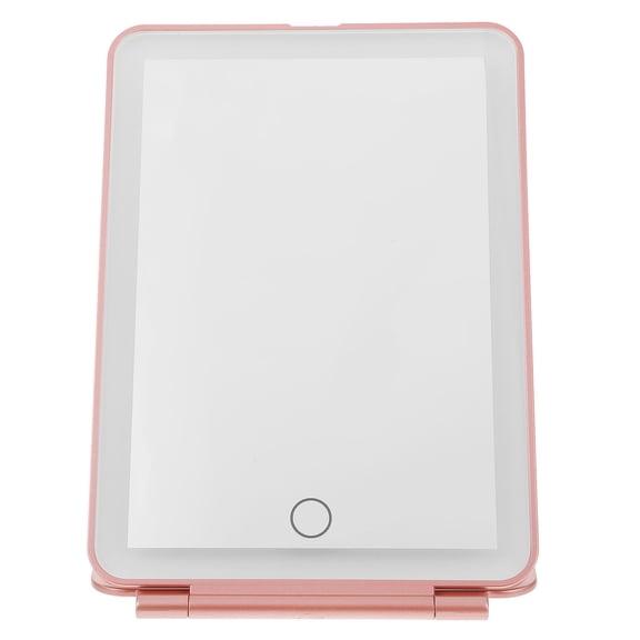 STRANDCHIC Foldable LED Lighted Makeup Mirror with USB Charging Port and Stable Base for Home Vanity Use - 1 Set