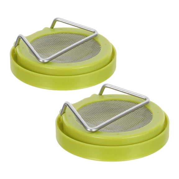 STRANDCHIC Jar Sprouting Lids Set with Drain Tray, Mesh Lid, Easy Install for Home Sprouting and Seed Growing