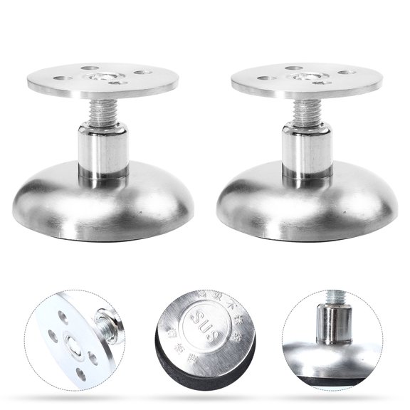 STRANDCHIC 1 Set Furniture Adjustable Legs Silver Metal Support for Homeowners
