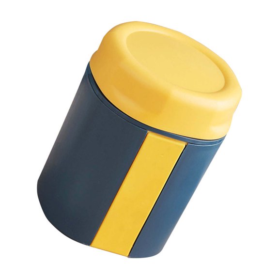 STRANDCHIC Portable Blue PP Breakfast Cup, Insulated and Leak-Proof for Home Use