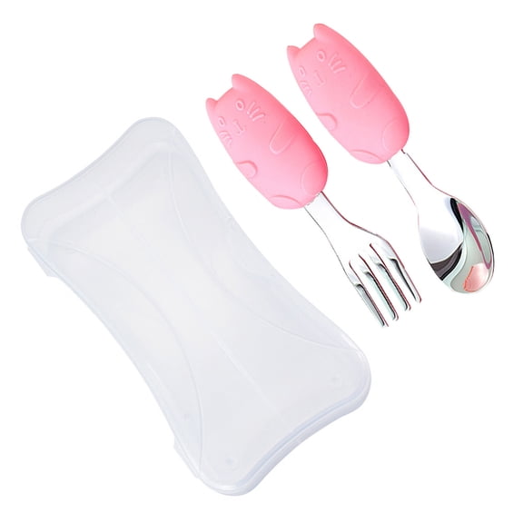 STRANDCHIC Short Handle Spoon and Fork Cutlery Set 1 Set Smooth Kitchen Flatware