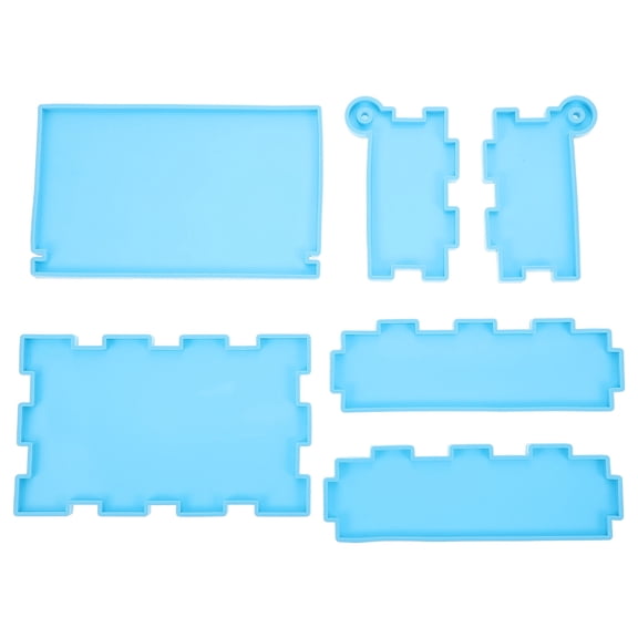 STRANDCHIC 1Set Silicone DIY Mold for Blue Domino Box with Easy Clean and Design
