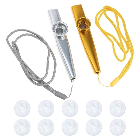 STRANDCHIC 1Set Metal Kazoo Instrument with Aluminum Alloy for Accompaniment and Easy Playing in Assorted Colors