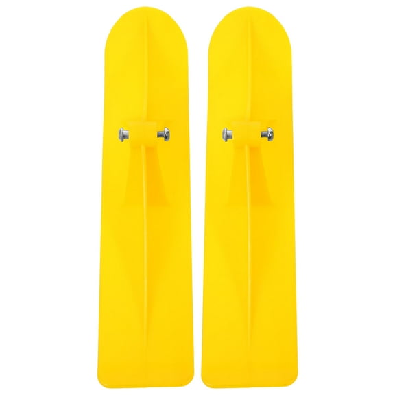 STRANDCHIC Snow Sled Ski Scooter Balance Bike Snowboard Portable Multiple Functions Yellow PP 1 Set