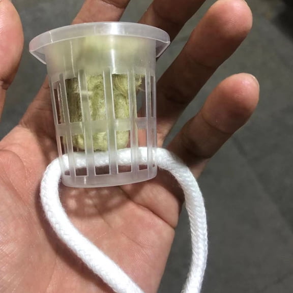 STRANDCHIC Soilless Culture Kit with Spun Wool Grow Plugs and Mesh Net Cups for Easy Plant Transplanting and Hydroponic Gardening