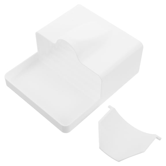 STRANDCHIC White Plastic Washing Machine Drip Tray with Drain, Washer Drain Pan for Laundry Room Leak