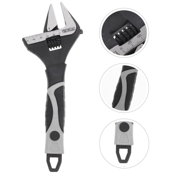 STRANDCHIC 1pc Opening Wrench Chrome-vanadium Alloy Steel Repairing Connecting Pipes Home Repair