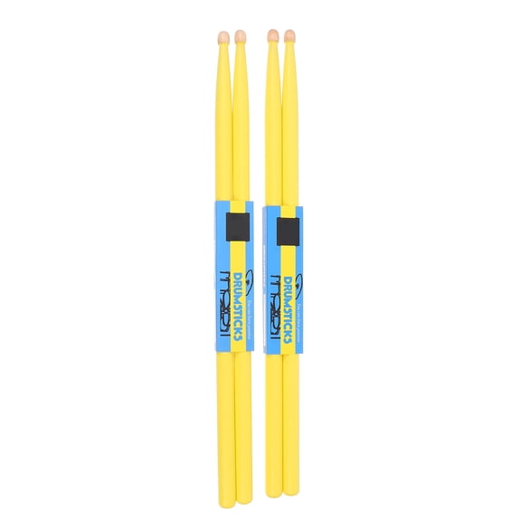 STRANDCHIC 2 Pairs Yellow Maple Jazz Drumsticks for Drummers, Lightweight for Playing and Practice