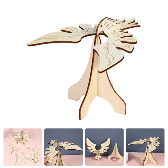 STRANDCHIC Khaki Wooden Gravity Birds Science Kit for Junior High School Experiments 2Sets
