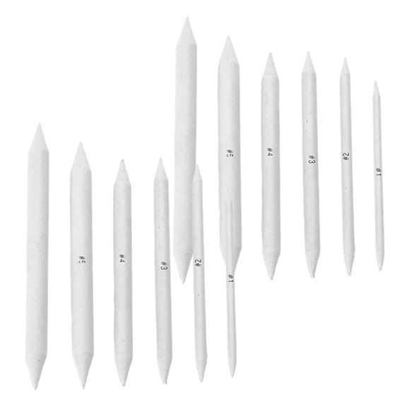 STRANDCHIC White Blending Sticks for Artists, 2 Sets, Perfect Back to School Drawing Supplies for Art Students