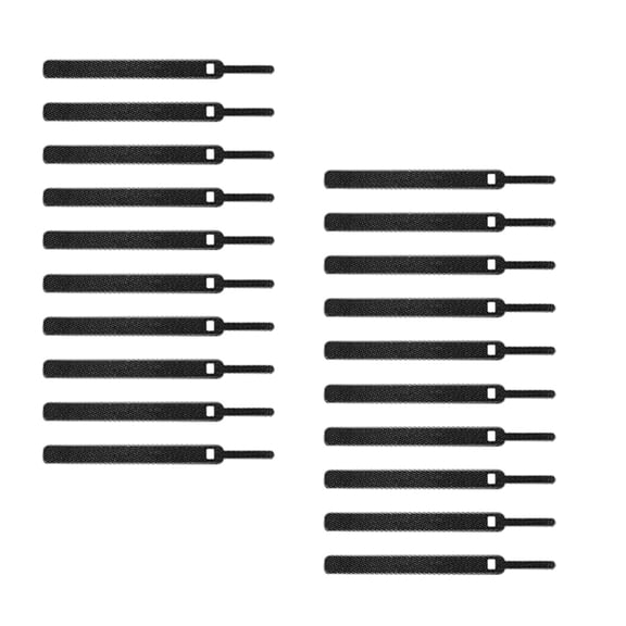 STRANDCHIC Back to School Reusable Fastening Cable Ties Nylon Black 20Pcs