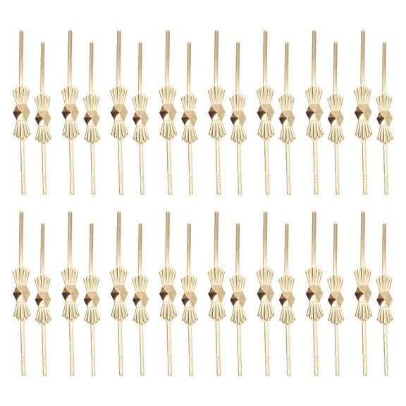 STRANDCHIC Connector Hooks Chrome Bow Tie Clips Crystal 200Pcs