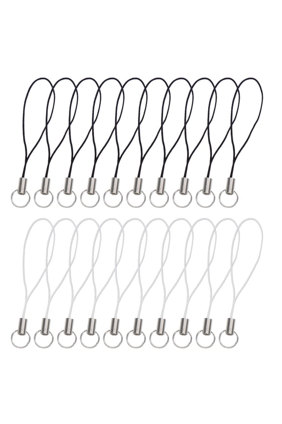 200Pcs Mobile Phone Strap Assorted Color Keychain Rope for Phone Hanging and DIY Decoration