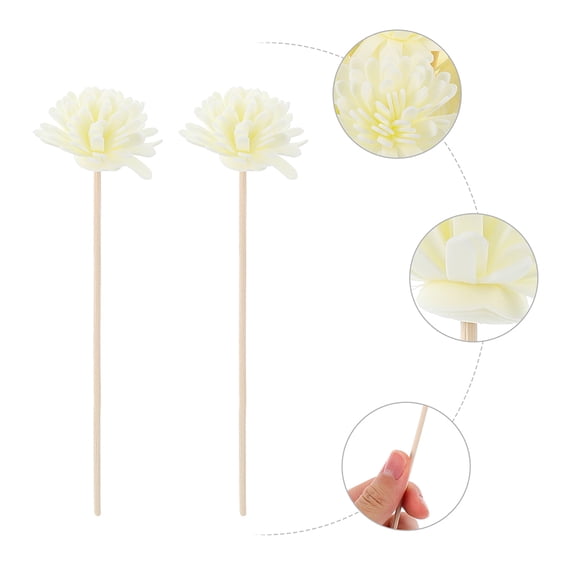 STRANDCHIC 20Pcs Artificial Flower Aroma Diffusers Rattan Sticks for Room Fragrance and Decor