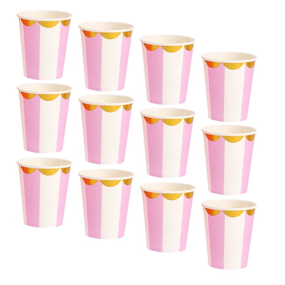 STRANDCHIC 20Pcs Disposable Paper Coffee Cups Multicolor Safe Practical Takeaway Tableware