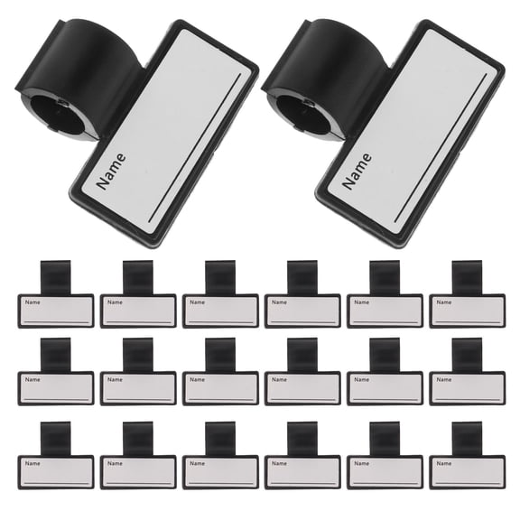 STRANDCHIC 20Pcs Nurse Name Badge with Open Clip Feature and ABS Plastic Material for Doctor Office Id Label