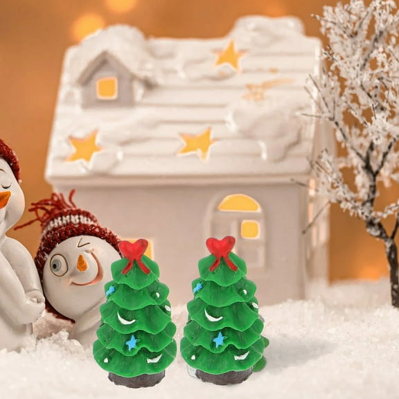 STRANDCHIC 20Pcs Mini Snow Globe Figurines Multi Resin Decorative Ornaments for Home and Holiday Decor