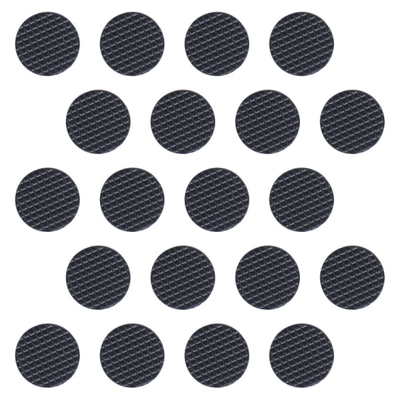 STRANDCHIC 20Pcs Black Rubber Guitar Pick Grip Accessories with Check Grain Texture for Secure Hold