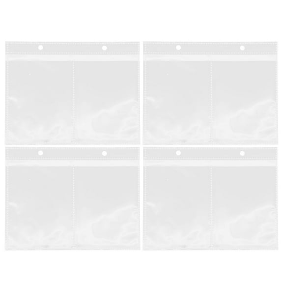 STRANDCHIC 20pcs Clear Plastic Photo Refill Pages for Binder, Protective Storage Sleeves for Photos and Documents