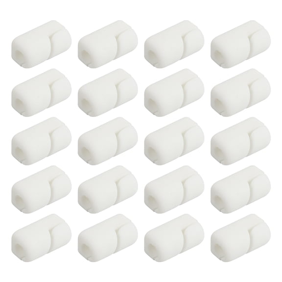 STRANDCHIC 20-Pack Self-Adhesive Cable Clips for Organizing Power, Mouse, and Electronic Cords Neatly