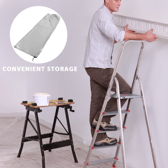STRANDCHIC Foldable Ladder Cover for Garage and Outdoor Storage, Rain Resistant Protective Ladder Case