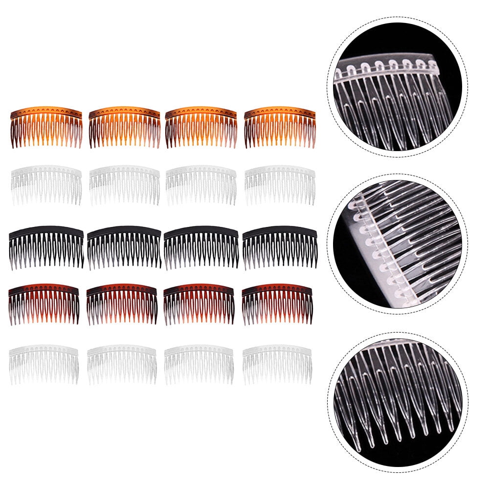 STRANDCHIC Plastic Hair Combs Assorted Colors 25PCS Hair Side Combs for ...