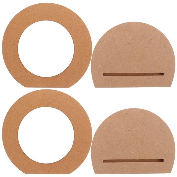 STRANDCHIC Wooden Frame Mirror 0.3in Thick Unfinished Craft Mirrors 2 Pieces for Projects