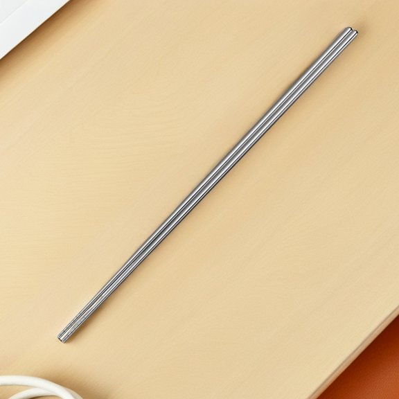 STRANDCHIC 304 Stainless Steel Chopsticks Anti- Extra Reusable Kitchen Utensils Grip