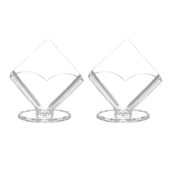 STRANDCHIC 2Pcs Acrylic Vertical Napkin Holder Clear Freestanding Napkin Paper Holder for Home Use