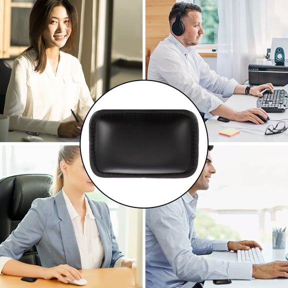 STRANDCHIC 2Pcs Black Lightweight Mouse Wrist Rest Support for Computer and Laptop