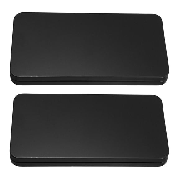 STRANDCHIC 2-Pack Black Metal with Key Lock, Secure Storage Container for Small Business, Office, Home Use