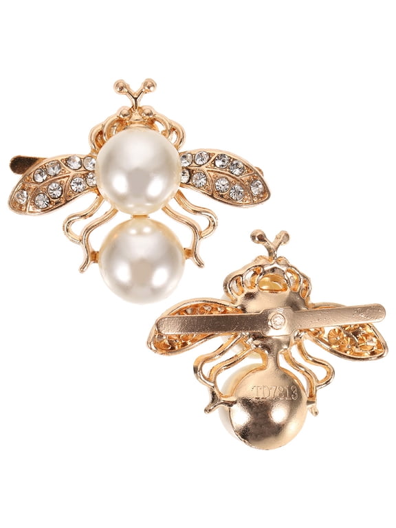 2Pcs Multi Color Bee Shoe Clips for Bridal Heels Elegant Decorative Shoe Accessories