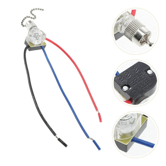 STRANDCHIC 2-Pack Ceiling Fan Pull Chain with Copper Finish, Round Design for Home and Office Use