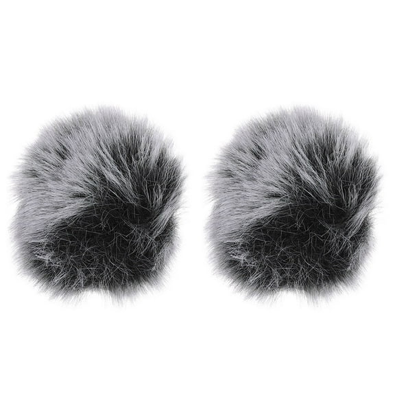STRANDCHIC 2Pcs Microphone Wind Protection Imitation Plush Clip-on Protective Cover